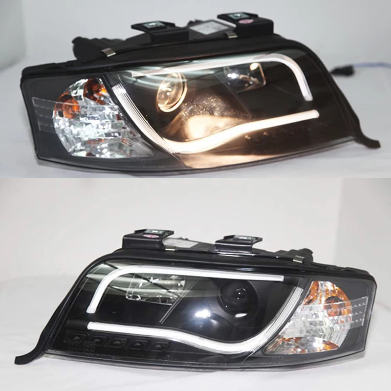 For Audi A6 LED Strip Headlamps Front Lights 1997 To 2000 Year SN