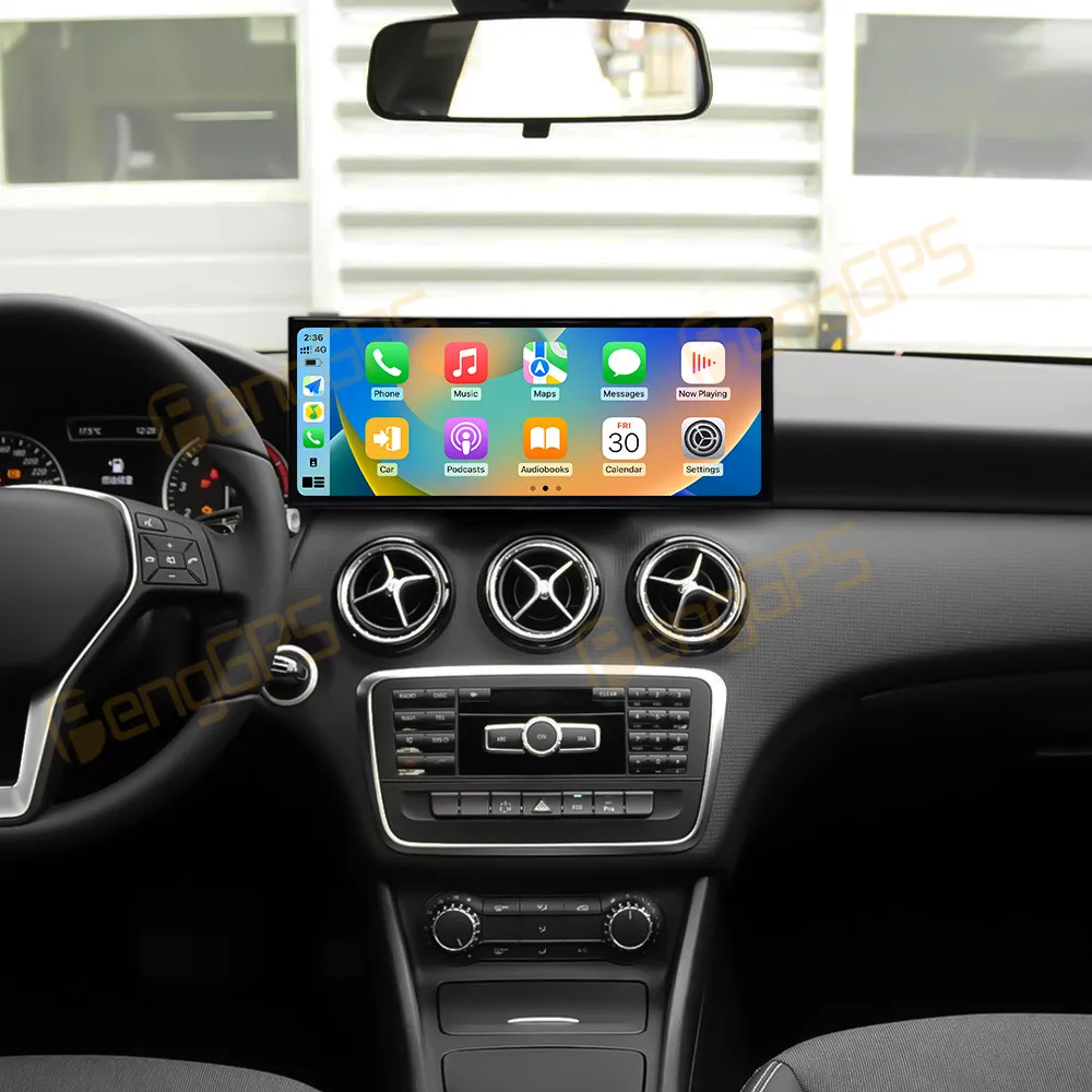

15,8-дюймовый Android 14, автомобильный радиоприемник CarPlay для Mercedes-Benz A GLA X156 2013-2018, мультимедийный плеер с сенсорным экраном, GPS-навигация, головное устройство