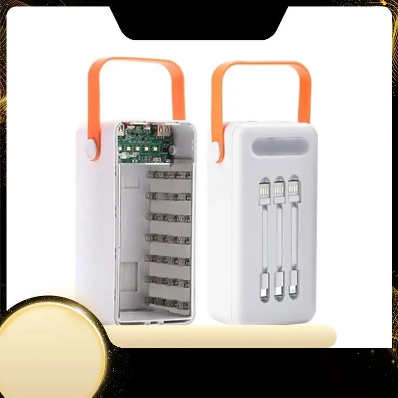 

Двойной чехол USB 28X18650. Быстрое хранение мобильного телефона своими руками (быстрая зарядка, черный). Простая установка.