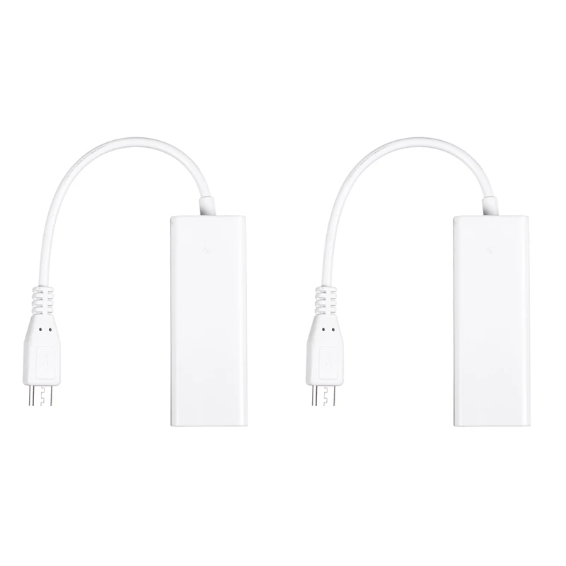 2x Mini USB 5 Pin 10/100 MBit/s RJ45 LAN Ethernet Adapter für Tablet PC