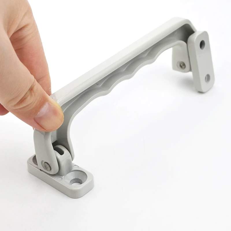 Aluminum Alloy Automatic Return Spring Toolbox Drawer Handle Industrial Cabinet Folding Handle