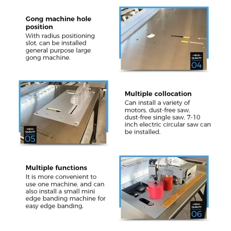 Funzioni multiple Macchine pieghevoli per la lavorazione del legno Bordatura Set di strumenti multifunzionali per carpentiere Macchine per la lavorazione del legno