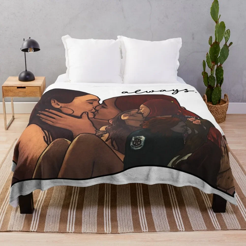 

wayhaught - always Throw Blanket valentine gift ideas Heavy Loose Blankets