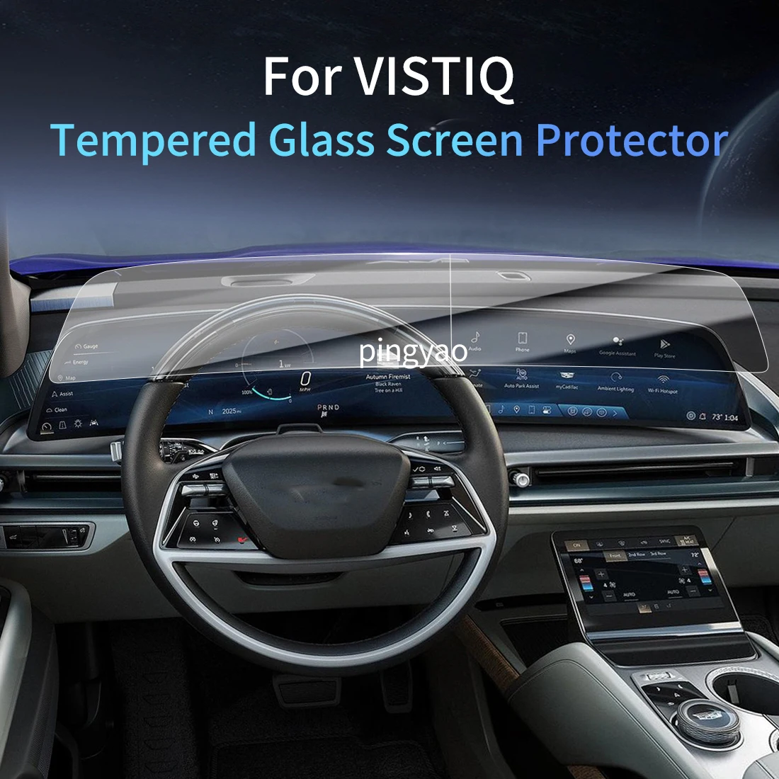 

Car Sticker Screen Protector Navigation Display Tempered Glass Protective Film Car Vehicle For 25 Cadillac VISTIQ