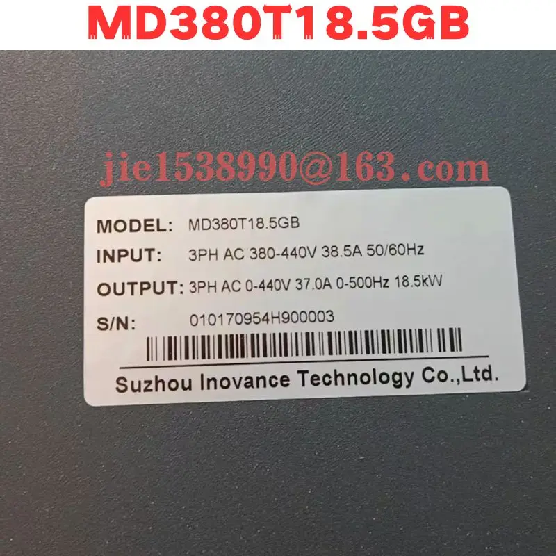 Used Frequency converter MD380T18.5GB Normal Function Tested OK