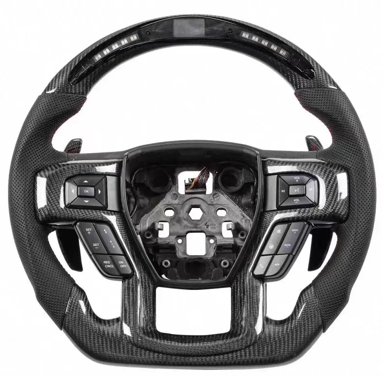 

Carbon Fiber LED Steering Wheel For FORD Shelby F-150 Raptor