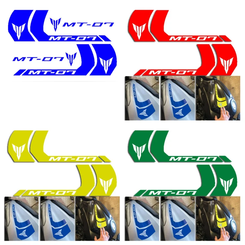 

For Mt07 MT-07 mt07 Motorcycle Stickers Stripes Reflective BODY SIDE Decal Stickers