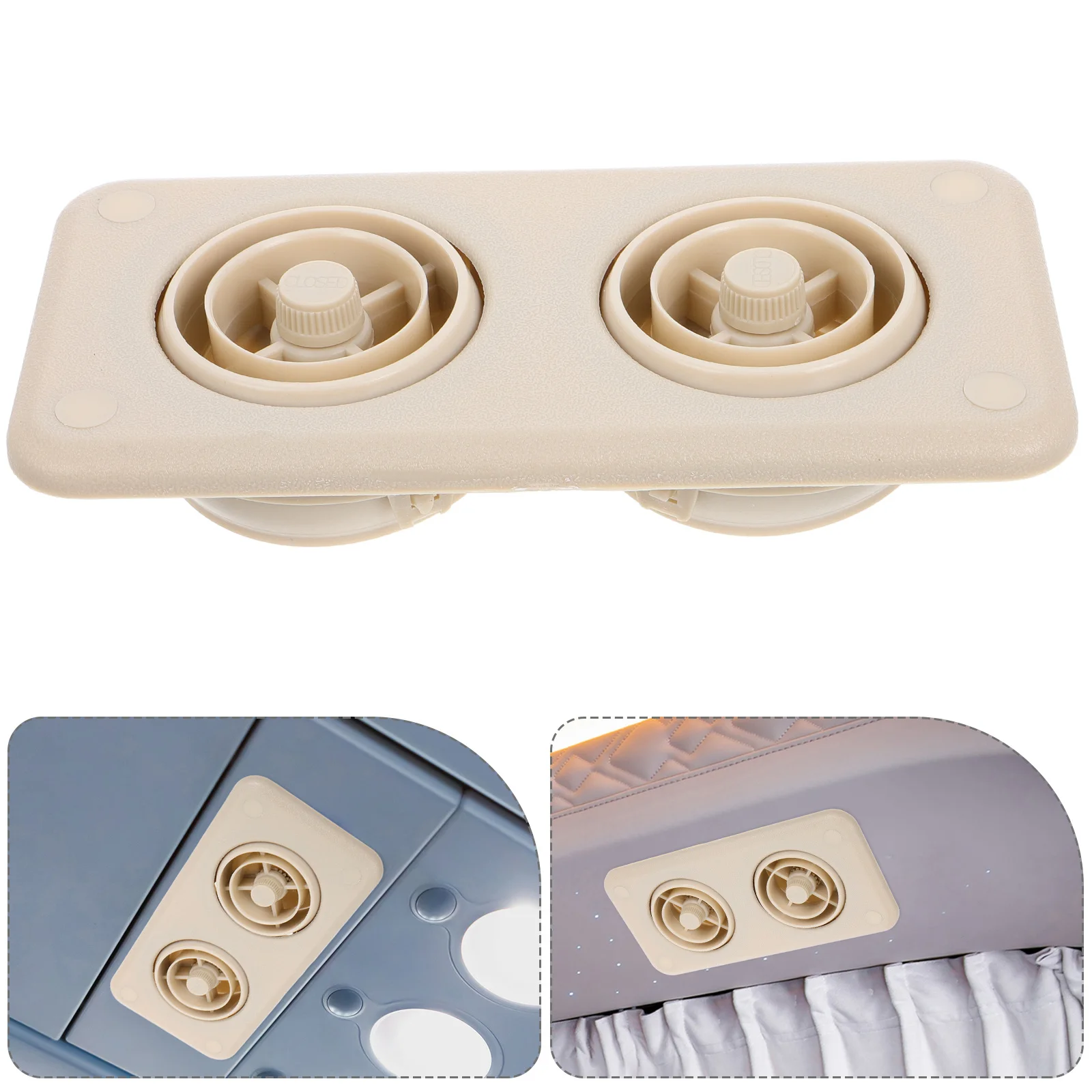Bus Truck Roof Air Conditioner Outlet Vent Adjustable Airflow High Temperature Resistant Air Circulation Ventilation