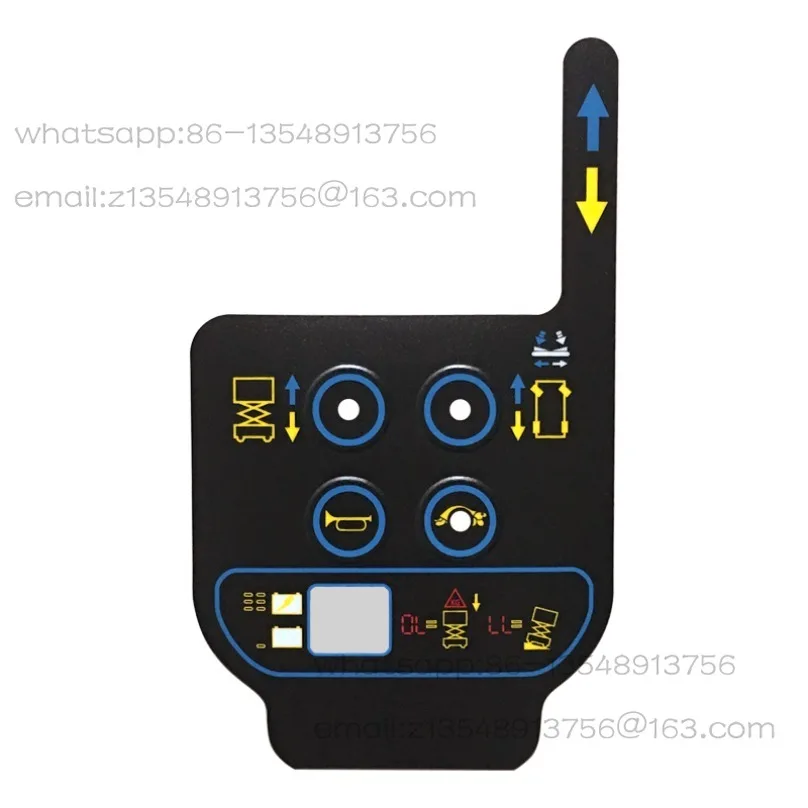 Scissor forklift handle control panel sticker, factory direct sales