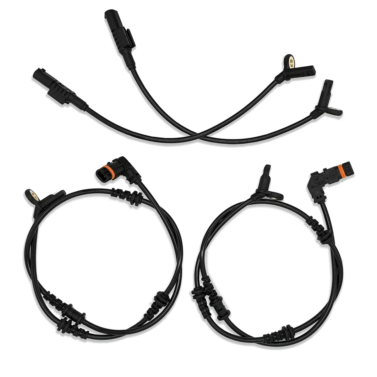 4Pcs Front Rear ABS Wheel Speed Sensor for Mercedes Benz W164 ML350 ML320 GL350 GL450 R350 1645400717+1645400917