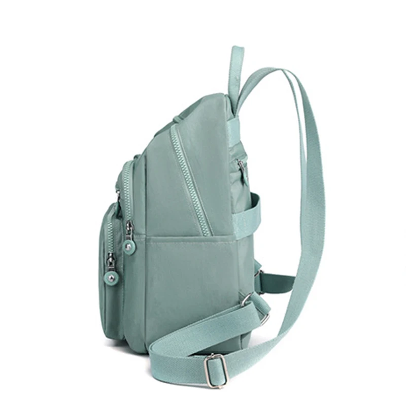 Han edition fashion female bag mother bag backpack large capacity nylon fabric lady's bag pure color small backpack