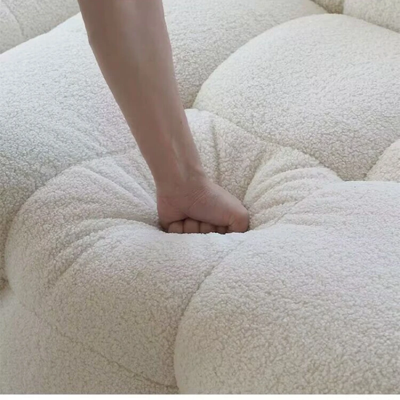 أريكة غرفة المعيشة الإقامة المنزلية فيلا الحد الأدنى الحديثة صالة الأريكة الشمال الأثاث الجلدي الاصطناعي O أريكة MHSF #4