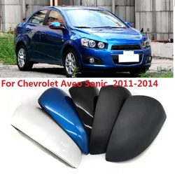 CAPQX For Chevrolet Aveo Sonic 2011 2012-2014 Outside Rearview Mirror Cover Side Mirror Cap Lid Door Mirror Shell Housing Hood