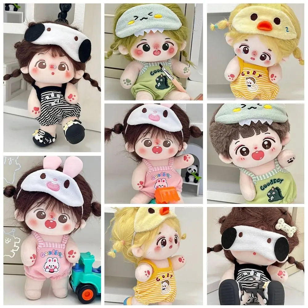 20cm Fashion Cute Bunny Cotton Doll Clothes Handmade Cos Gift Doll Princess Dress DIY Doll Cap Headdress