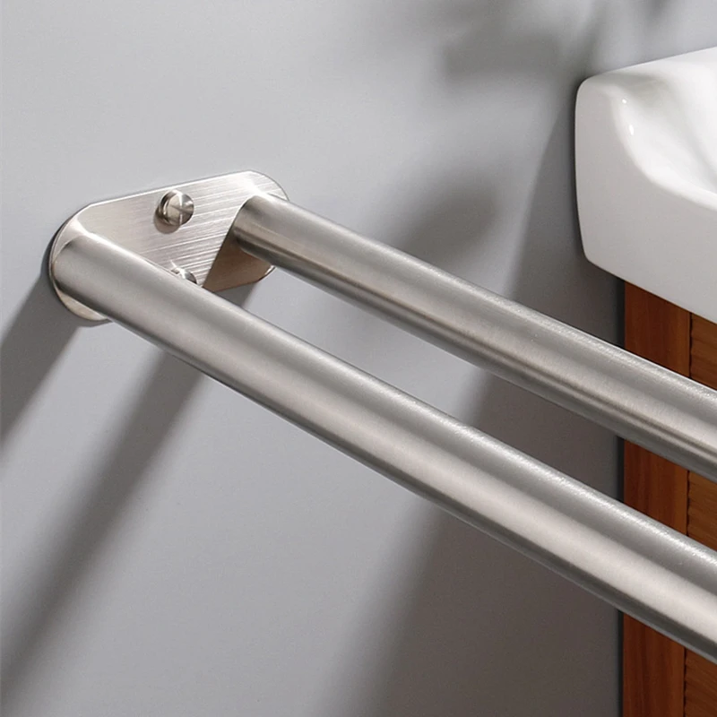 Towel Holder Stainless Steel Kitchen Bathroom Towel Holder for Towels Bar Rail Hanger Towel Rack