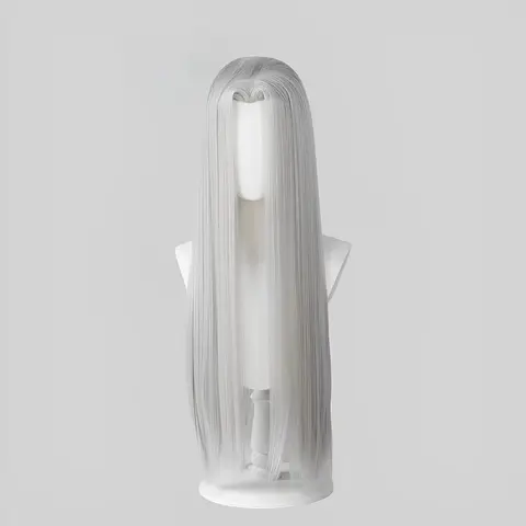 Sephiroth Wig Game Final Fantasy VII Cosplay Men Silver Grey Mixed Long Hair FF Cosplay Sephiroth Heat Resistant Synthetic Wigs