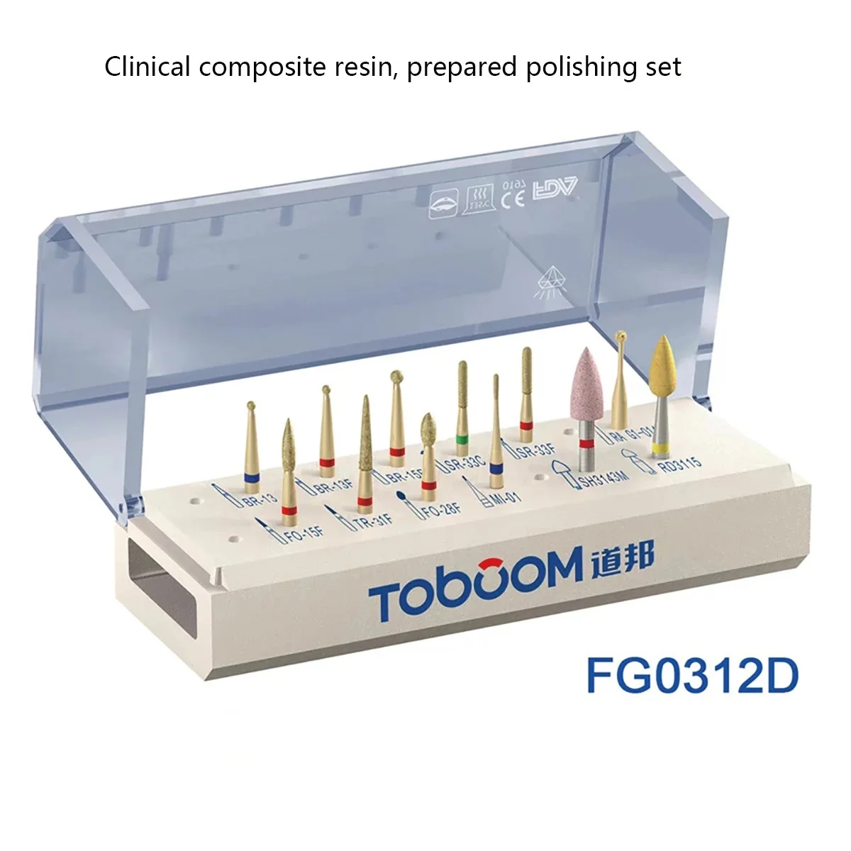 

FG0312D Dental Burs Used for Clinical Composite Resin Preparation Polishing Set