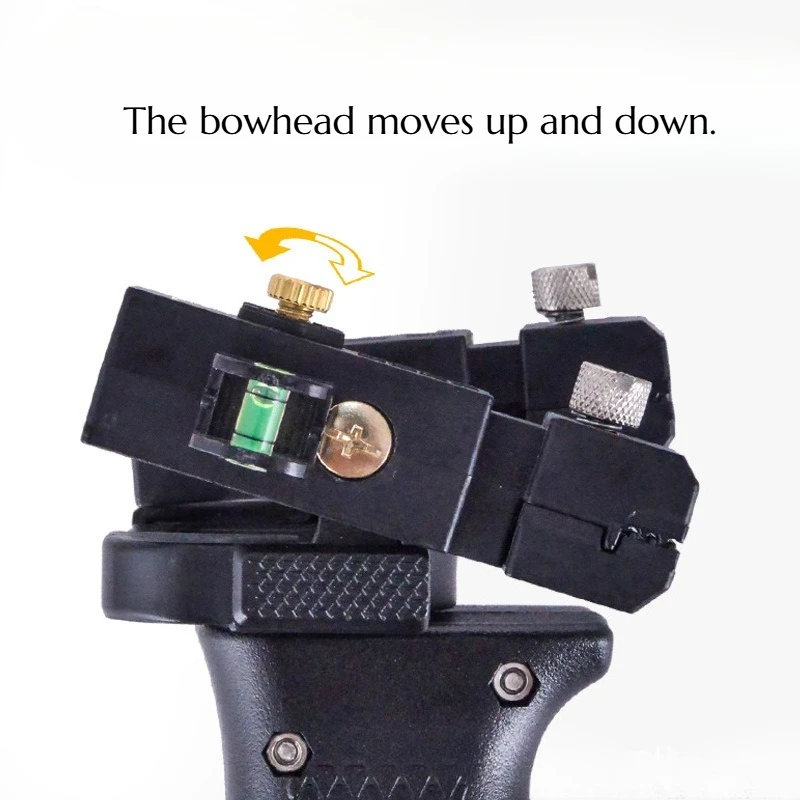 360 Degree Intelligent Rotation Automatic Correction Bow Head Slingshot Flat Leather No Binding Unique Rocker Arm Slingshot