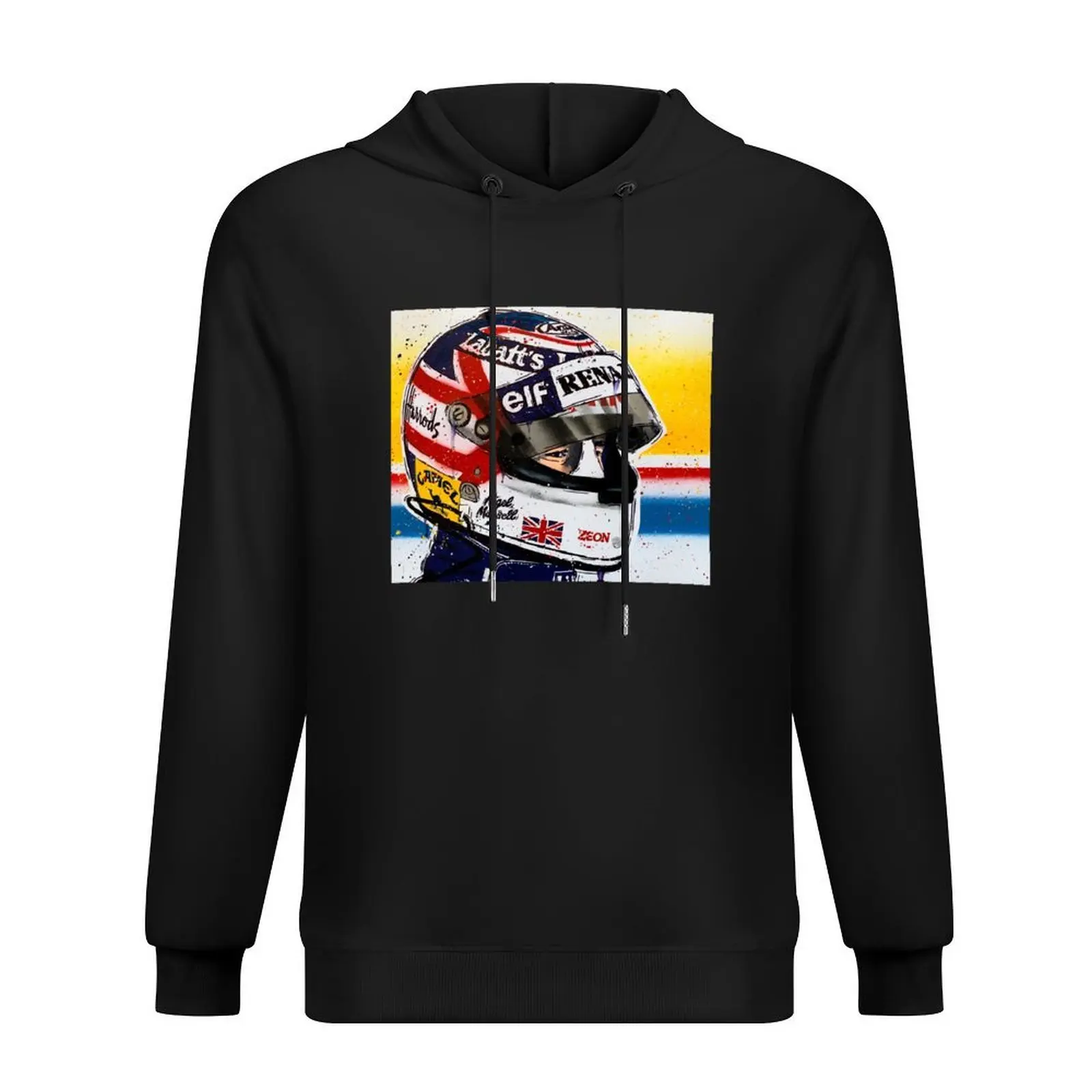 

Nigel Mansell - Williams F1 graffiti painting by DRAutoArt Hoodie aesthetic clothing men's coat autumn hoodie