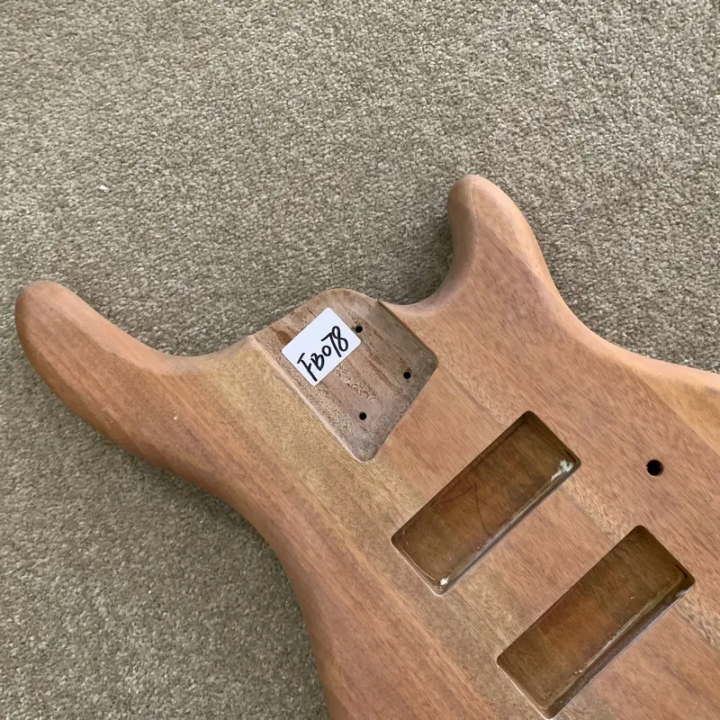 FB078 Solid Mahogany Wood for Active Electric Bass Body 5 or 6 String Version Right Hand Unfinished for DIY Replace Custom Orde