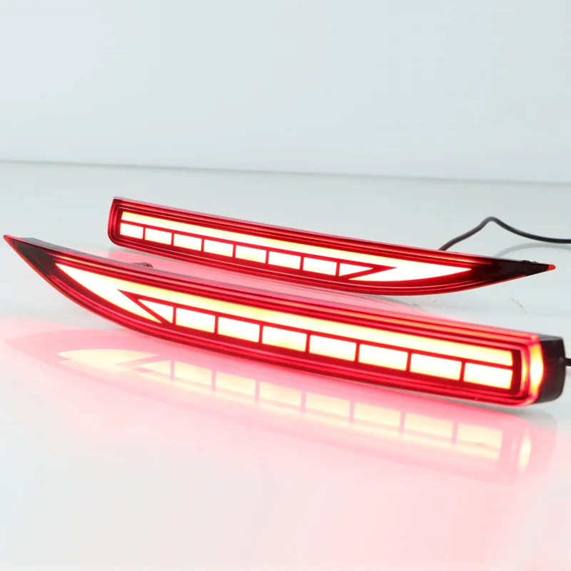 2PCS For Toyota Corolla 2019-2023 Multi-function Car LED Rear Fog Lamp Bumper Light Brake Light Dynamic Turn Signal Reflector