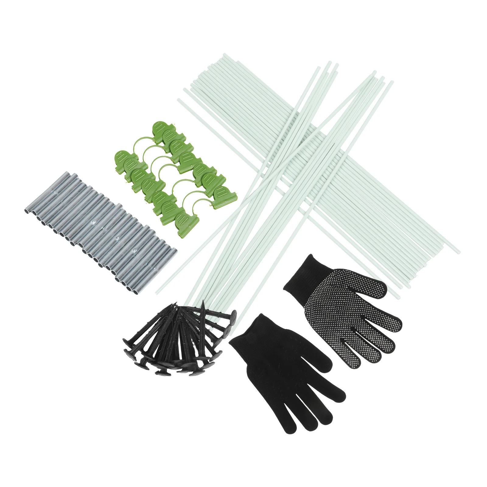 

1 Set Greenhouse Hoops For Raised Beds Garden Tunnel Support Frame Plant Protection Against Birds Weather Resistant Plastic