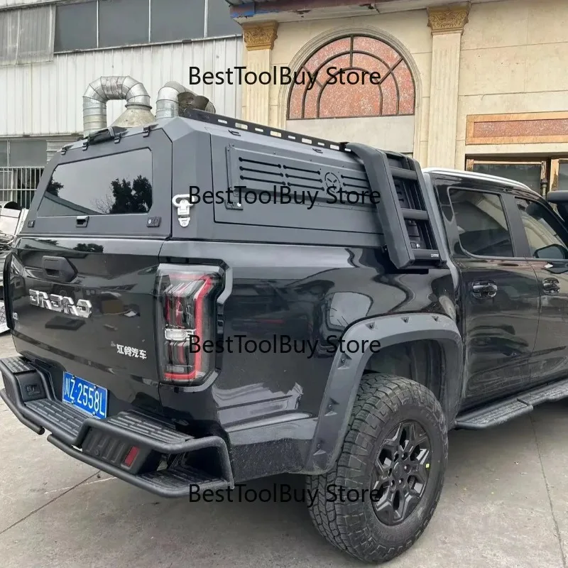 Customizable Pickup Truck Bed Canopy with Side  Installed Ladder User  Friendly Design