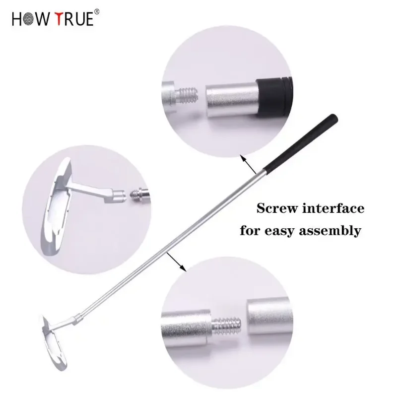 كيف صحيح جولف ثلاثة أقسام وضع المدرب انفصال سبائك الألومنيوم المزدوج الوجهين نادي رئيس هدية مجموعة صناديق الممارسة #5