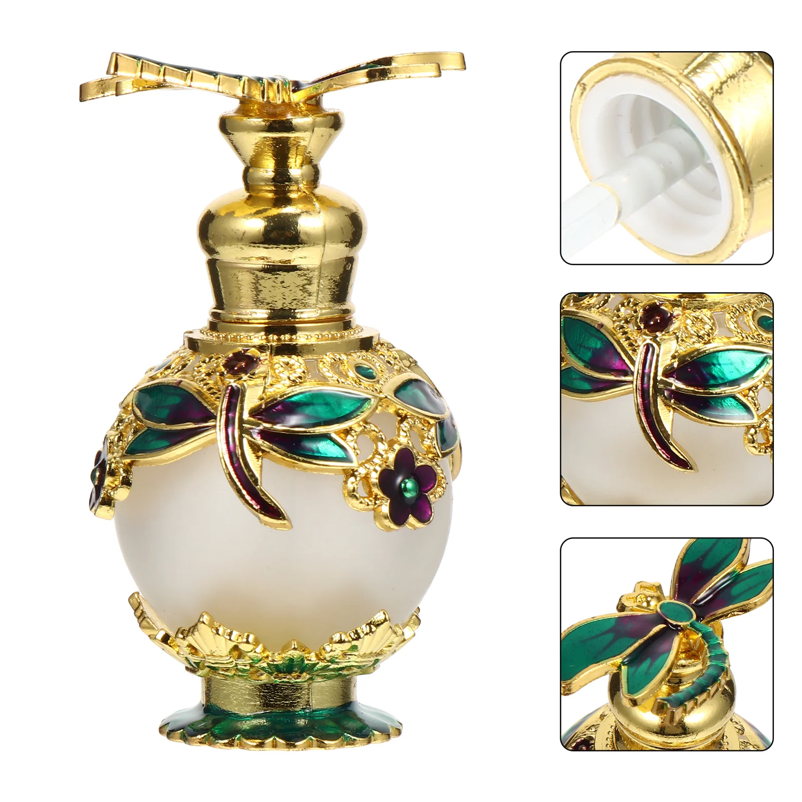 

1Pcs 15Ml Empty Refillable Bottle Diffuser Jar for Essential Oil Storage Decorative Aromatherapy Bottle Home