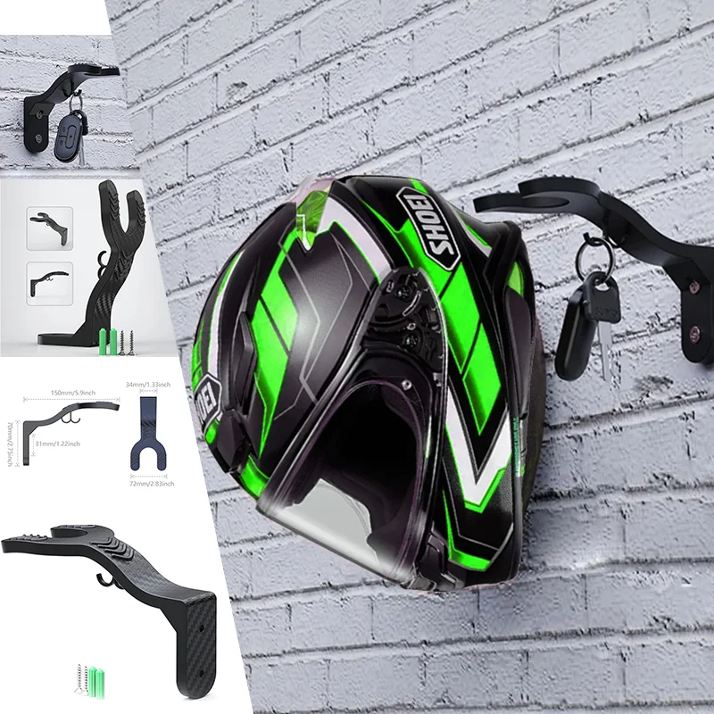

For KAWASAKI VERSYS VERSYS650/1000S X300 VERSYS1100 Motorcycle Helmet Hook Racks Multipurpose Hook Wall Mount Hooks