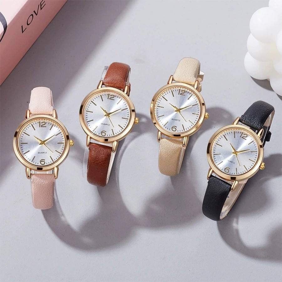

New Fashion Woman Luxury Business Leather Watch Women Retro Wrist Watches Students Casual Quartz Watches For Gifts Reloj Mujer