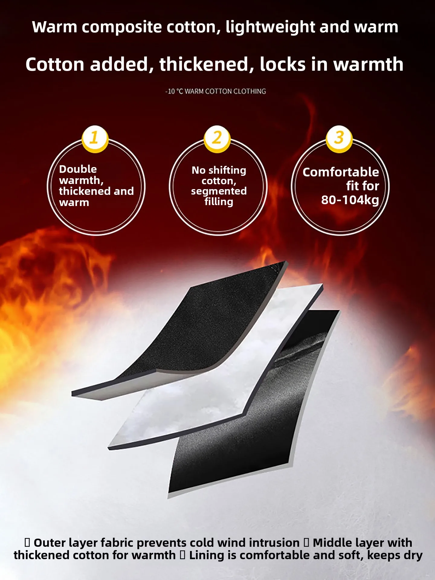 

Men's Thiened Hooded Cotton Vest Warm Outerwear Faion Urban Sle Long Sve Zipper Decoration Straight Hem Casual Wear