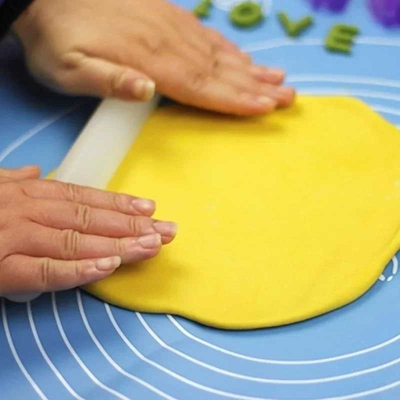 Ролик для торта, выпечка печенья, лапши, печенья, помадка, валик для теста для торта, пластиковый антипригарный регулируемый скалка, инструменты для выпечки