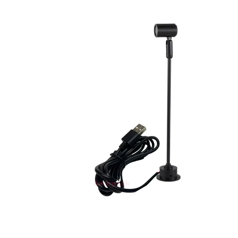 

LED USB Spotlight 3W DC5V Jewelry Display Lamp with Switch Shop Cabinet Interior Rotatable Angle Ceiling Light Height Available