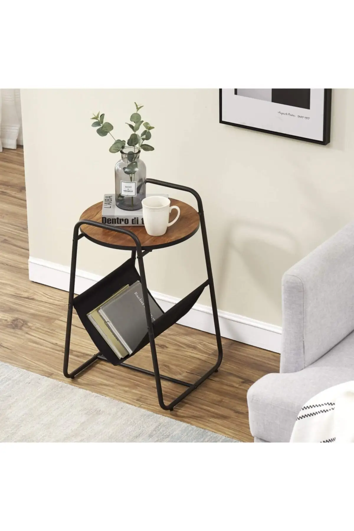 Salontafel Magazin Metalen Krant Rack Moderne Ontwerp Retro Authentieke Salontafel