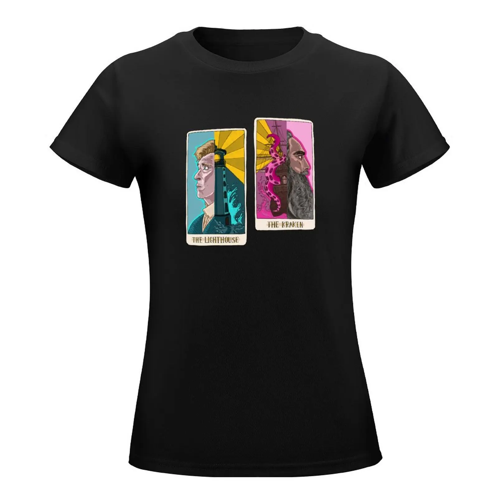 The Lighthouse & The Kraken T-Shirt summer top female tight shirts for Women