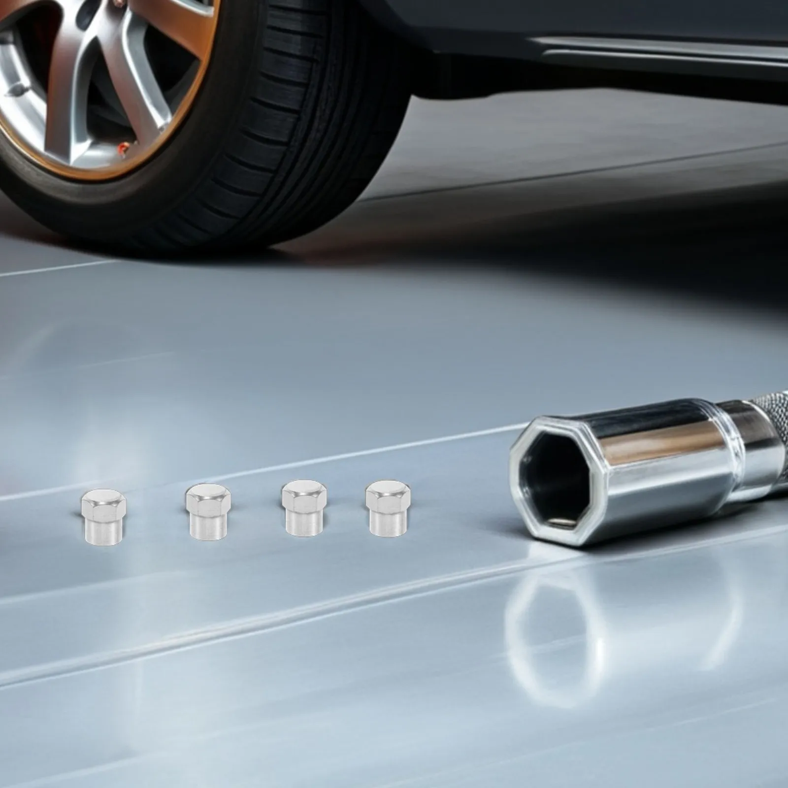 200Pcs Tire Valve Stem Caps Dustproof Hexagon Shape Car Truck Motorcycle Bike Universal Tire Valve Caps Replacement Covers