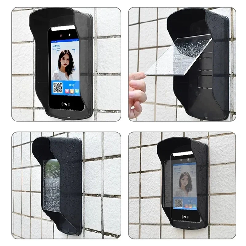 กรณีกันน้ํา Rain Protector กลางแจ้งกันฝนป้องกัน Access Control Keypad Doorbell Card Reader Sun Shell