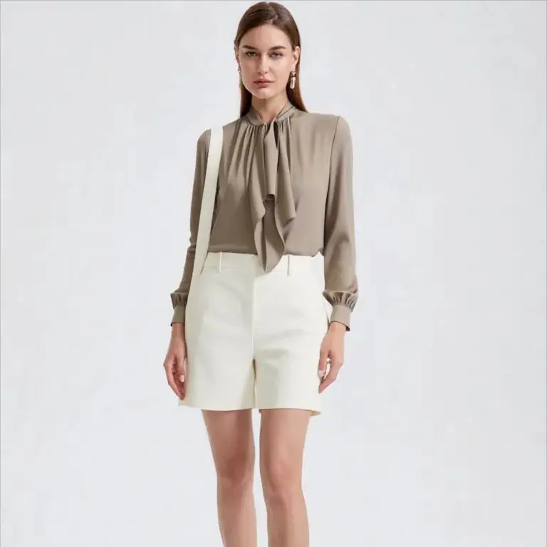 

Винтажные женские блузки: повседневные однотонные рубашки, модные свободные летние топы с длинными рукавами из шифона с бантом