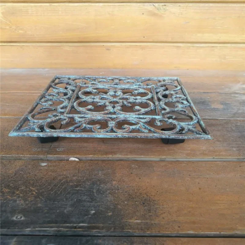 Cast iron universal wheel mobile tray flower stand gardening garden materials