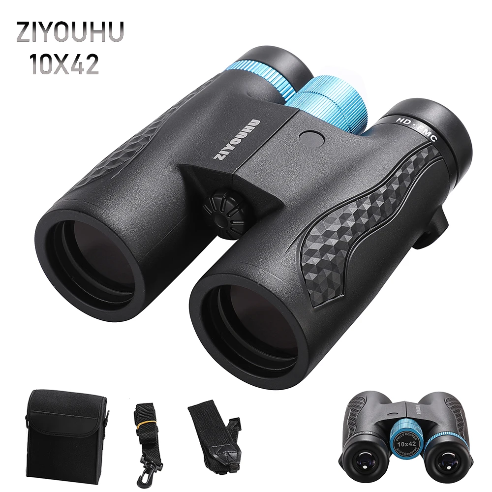 

ZIYOUHU New HD Telescope TX10X42 Binoculars FMC Coating Golden Magnification Large Field of View for Outdoor Camping Traveling