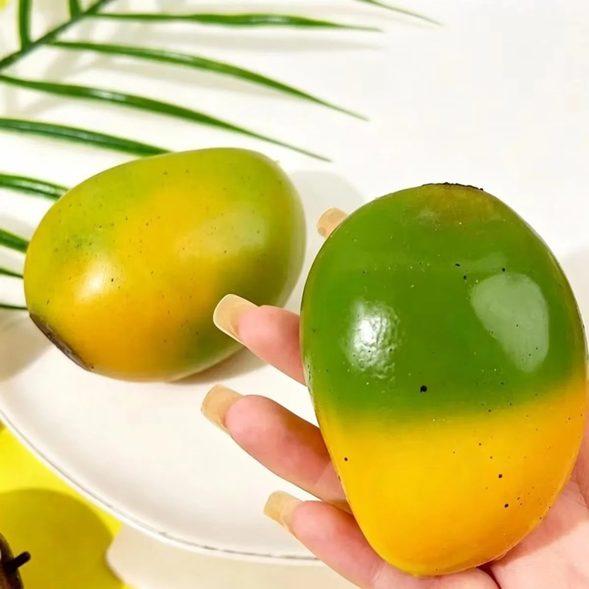 Color Changing Mango Squishy Fidget gift, Soft ASMR Sensory Squeeze Ball, Anti-Anxiety Stress Relief Fidget gift for Adults