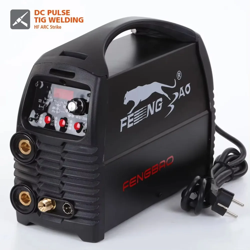 Single phase 220V micro pulse tig welder 200 amps mma tig welder tig stainless steel welding