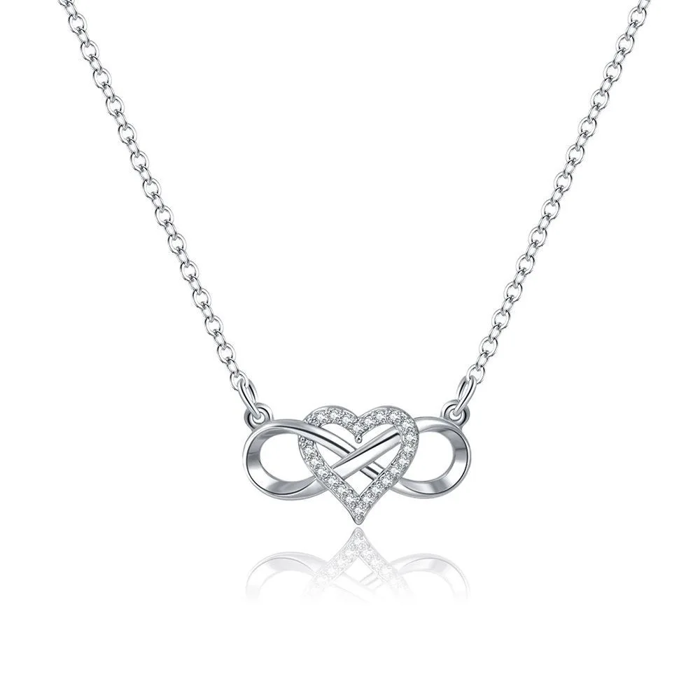 

Ожерелье из стерлингового серебра 925 пробы, ожерелье с бриллиантами в форме сердца, женское модное простое ожерелье, подарок на день рождения, свадьбу, ювелирное изделие