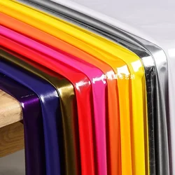 Thin Micro Stretch Faux Leather Fabric Artificial By The Meter for Dresses Clothes Sewing Soft Synthetic PU Shiny Cloth Designer