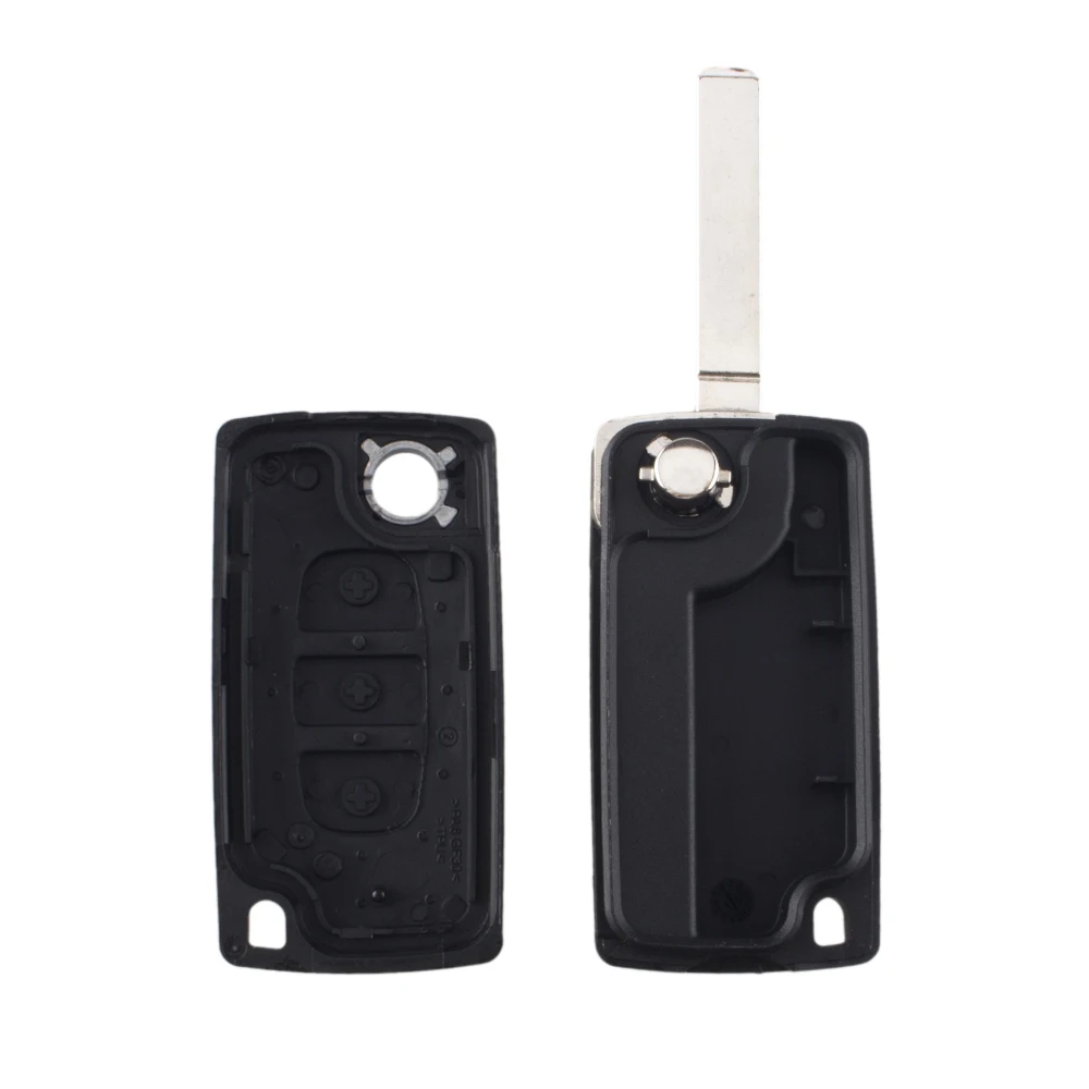 KEYYOU per Peugeot 207 307 407 308 607 3 pulsanti Flip Remote Key Shell Case Fob CE0523