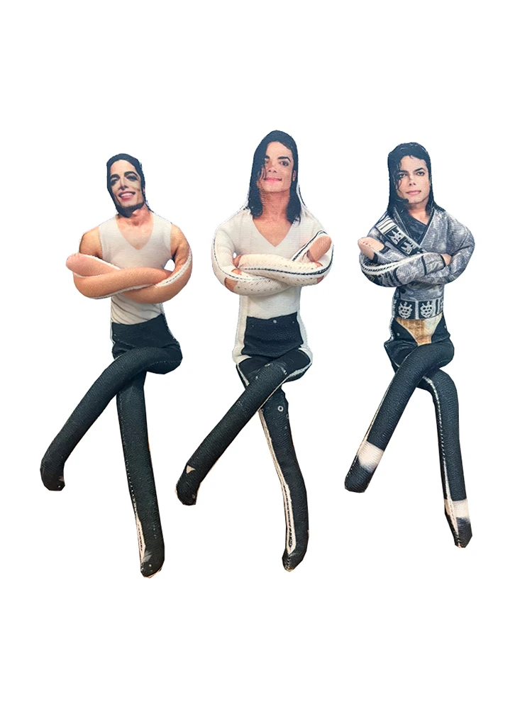 New Style Michael Jackson Cosplay Prop Stuffed Figure Dolls Room Decoration Doll Plush Abstract Joint Mobility Props Gift view 3