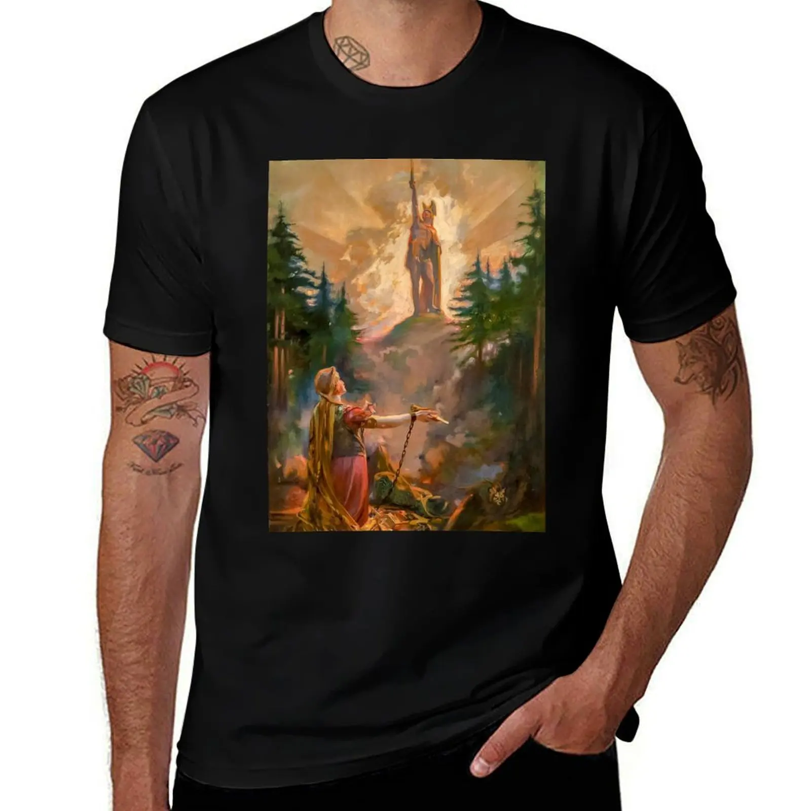 Germania, Your Day is Coming - Ludwig Fahrenkrog T-Shirt Large Size Breathable Tee