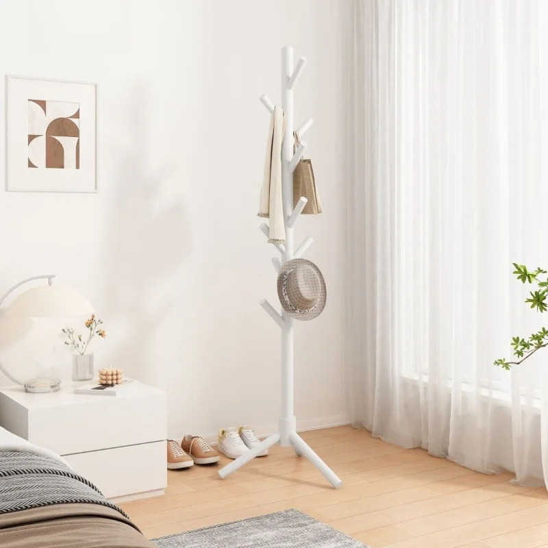 الصلبة الخشب معطف الرف شماعات الملابس الحديثة حامل لغرفة النوم غرفة المعيشة مدخل قوي قبعة وشاح مقسم حقيبة خشبية طبيعية