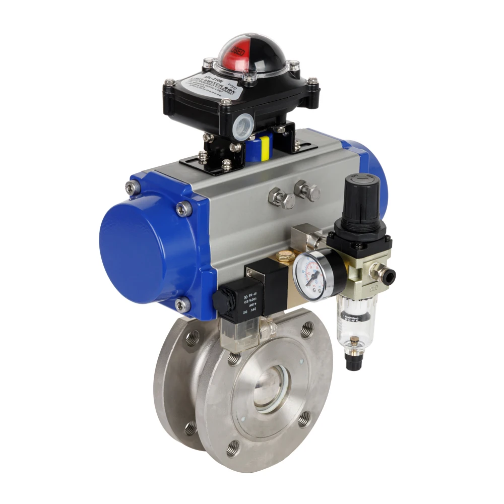 

HAT92D Q971 Pneumatic Actuator with 304 Stainless Thin Ball Valve